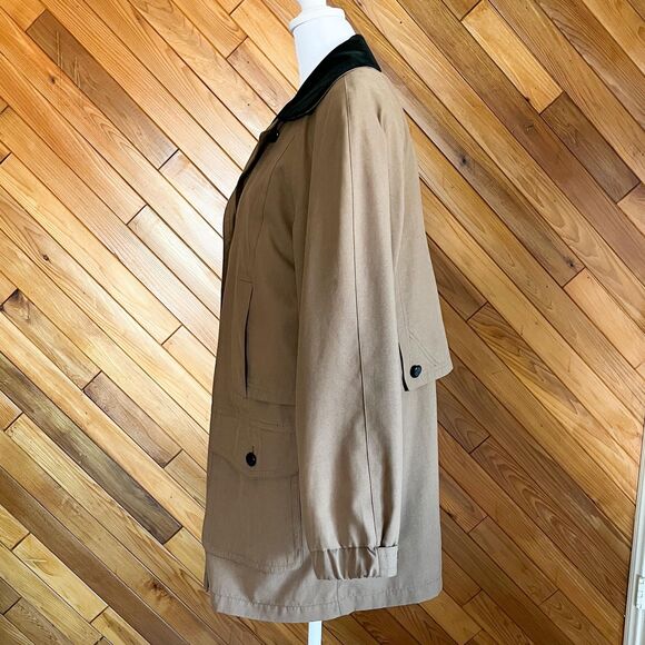 Vintage 80s Light Brown Long Chore/Barn Jacket - Picture 2 of 6
